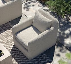 Gloria Upholstered Swivel Outdoor Lounge Chair