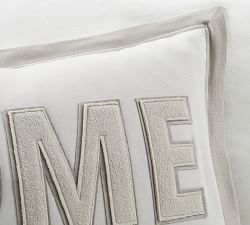 Home Applique Pillow Cover