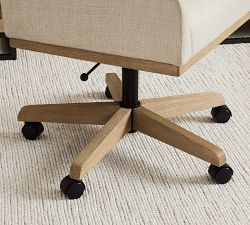 York Upholstered Swivel Desk Chair