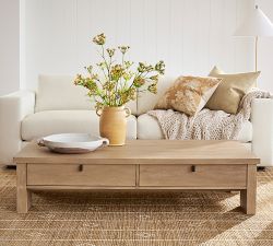 Modern Farmhouse Rectangular Coffee Table (64&quot;)