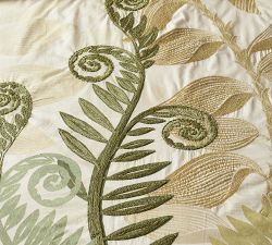 Fern Embroidered Duvet Cover