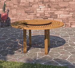 Tanglewood Eucalyptus Round Outdoor Dining Table (59")