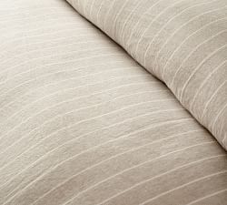 Belgian Flax Linen Striped Duvet Cover