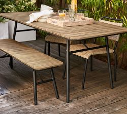 Tulum Acacia Folding Outdoor Dining Table (71")