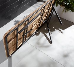 Tulum Acacia Folding Outdoor Dining Table (71")