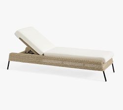 Tulum Wicker Stackable Outdoor Single Chaise Lounge