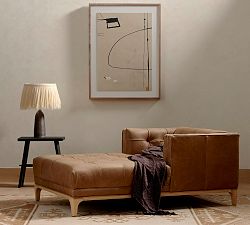 Apollo Leather Chaise Lounge