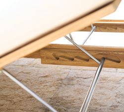 Malibu Metal &amp; Teak Outdoor Daybed with Canopy