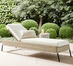 Tulum Wicker Stackable Outdoor Single Chaise Lounge
