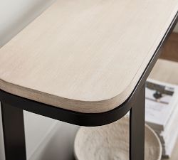 Cayman Wood &amp; Metal Console Table