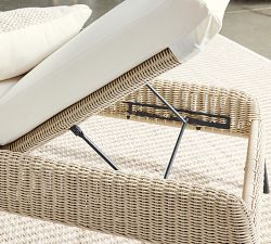 Tulum Wicker Stackable Outdoor Single Chaise Lounge