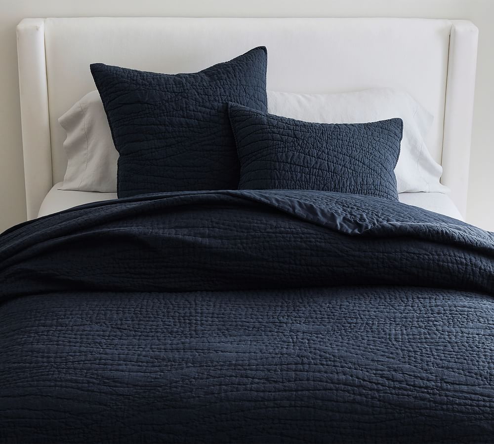 Belgian Flax Linen Handcrafted Quilt - Twin Size