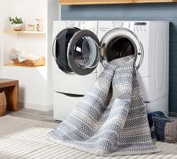 Loida Machine Washable Striped Cotton Rug