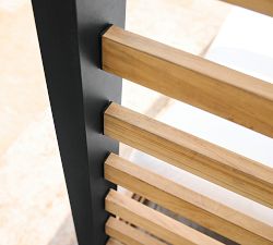 Malibu Metal &amp; Teak Outdoor Daybed with Canopy