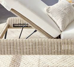 Tulum Wicker Stackable Outdoor Single Chaise Lounge