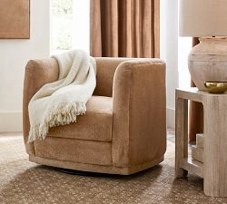 Danton Wood Base Swivel Chair