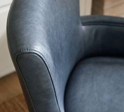 Irving Leather Swivel Desk Chair