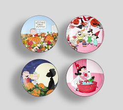 Peanuts&#8482; Great Pumpkin Stoneware Appetizer Plates - Mixed Set of 4