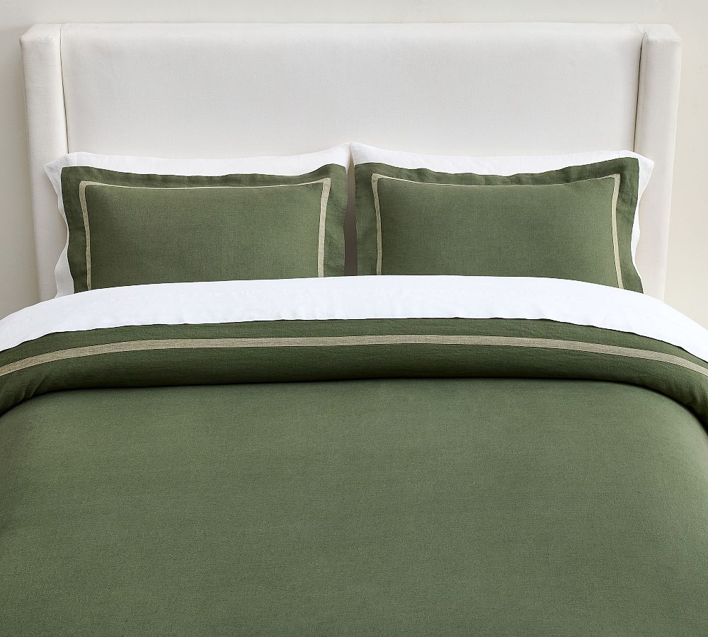 Belgian Flax Linen Frame Duvet Cover