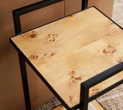 Burl Square Side Table (13.5")
