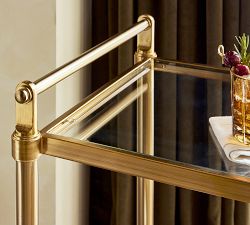 Everson Metal Bar Cart (31.5&quot;)