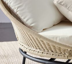 Tulum Wicker Swivel Outdoor Papasan