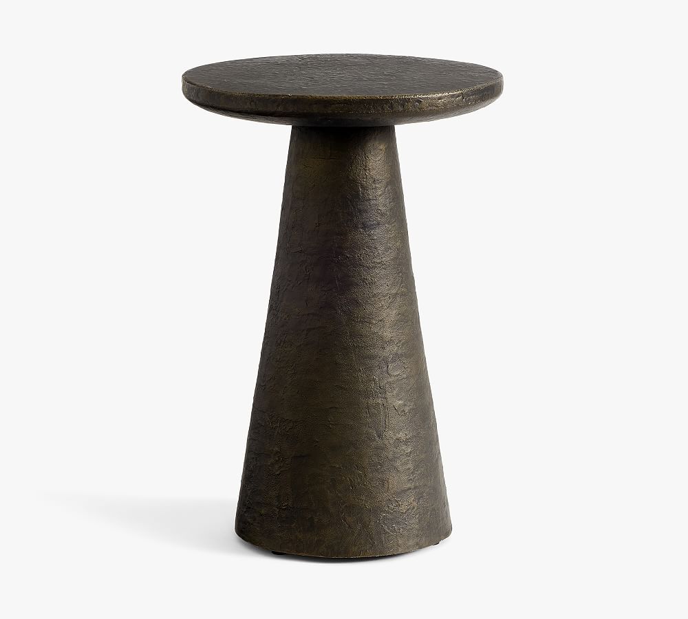 Avila Metal Round Outdoor Accent Table (12"-32") - Medium