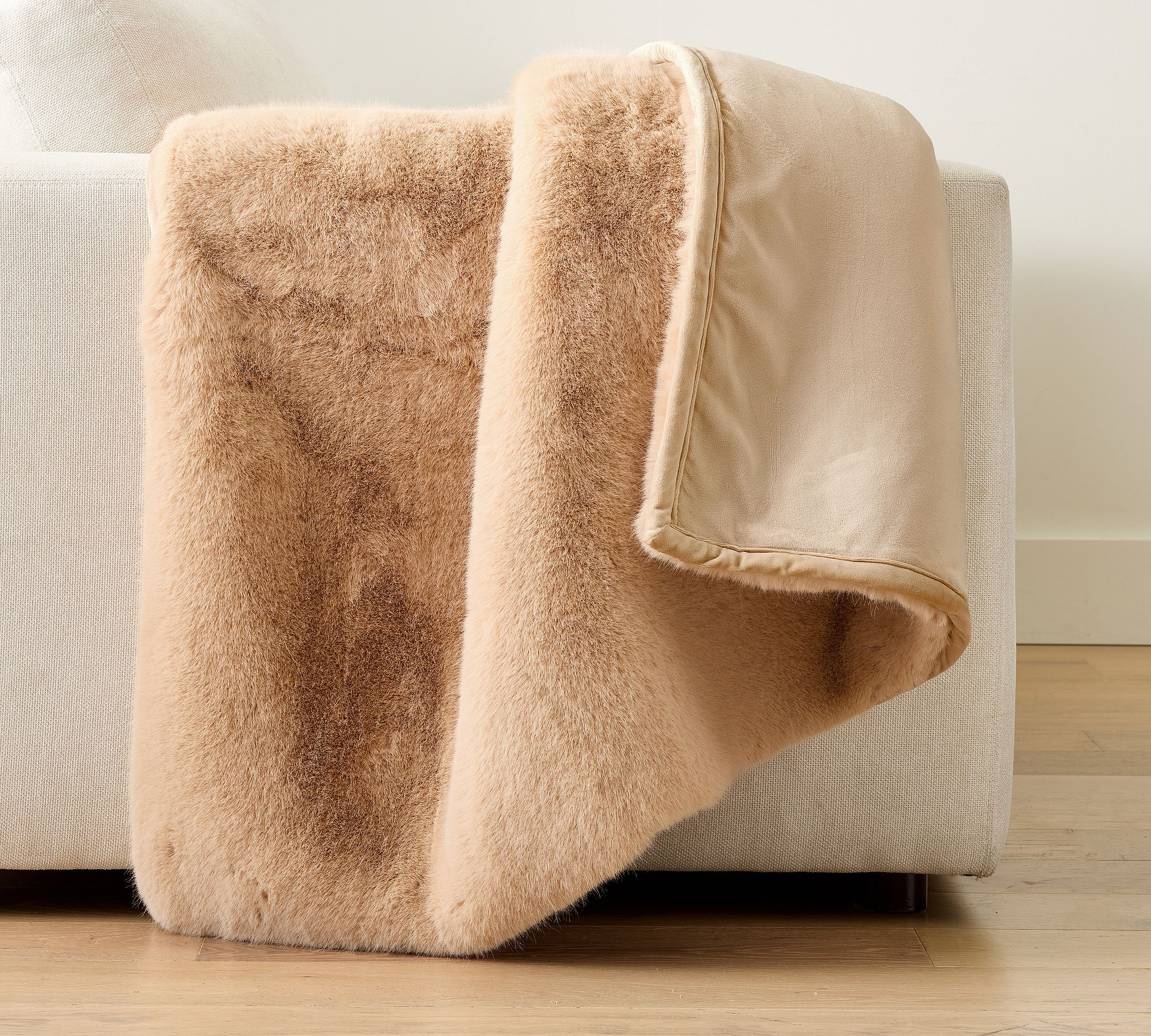 Faux Fur Mink Throw