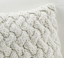 Camelia Chunky Handknit Lumbar Pillow