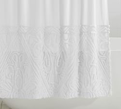 Isabelle Candlewick Cotton Shower Curtain