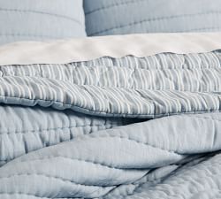 Ultra Soft Handcrafted TENCEL&#8482; Cotton Reversible Quilt &amp; Shams