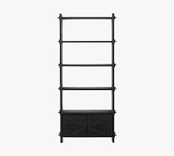 Java Reclaimed Wood Bookcase with Doors