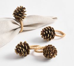 Pinecone Napkin Rings - Set of 4