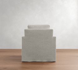 Cameron Modern Square Arm Slipcovered Chair