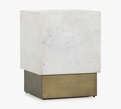 Carver Marble Square End Table
