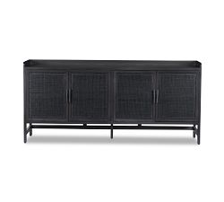 Dolores Cane & Glass Buffet - Thumbnail 3