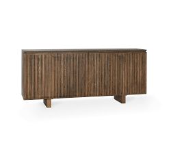 Reeded Reclaimed Wood Cabinet (50" - 82")