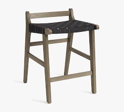 Abbott Acacia Woven Outdoor Counter Stool