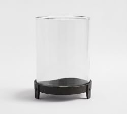 Luca Bronze Hurricane Candle Holder