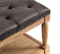 Trenta Leather Ottoman
