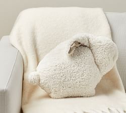 Bunny Shaped Sherpa Pillow