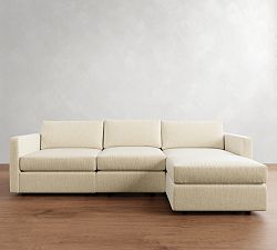 Carmel Slim Arm Modular Chaise Sectional (107"&ndash;139")