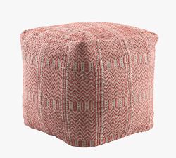 Jean Handwoven Outdoor Pouf