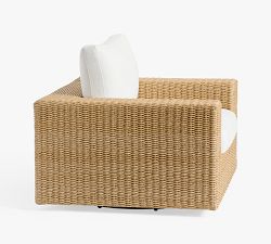 Kostas Wicker Swivel Outdoor Lounge Chair