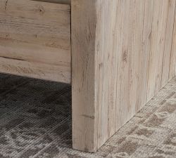 Pismo Rectangular Reclaimed Wood Long Low Coffee Table (74")