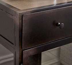 Flynn Mini Metal Nightstand