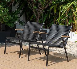 Georgia Metal Stackable Lounge Chairs - Set of 2