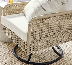 Tulum Wicker Swivel Outdoor Lounge Chair