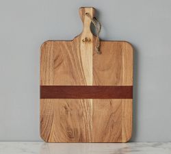Two-Tone Reclaimed Acacia Wood Cheese Board