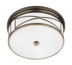 Brigham Frosted Glass Flush Mount (15")
